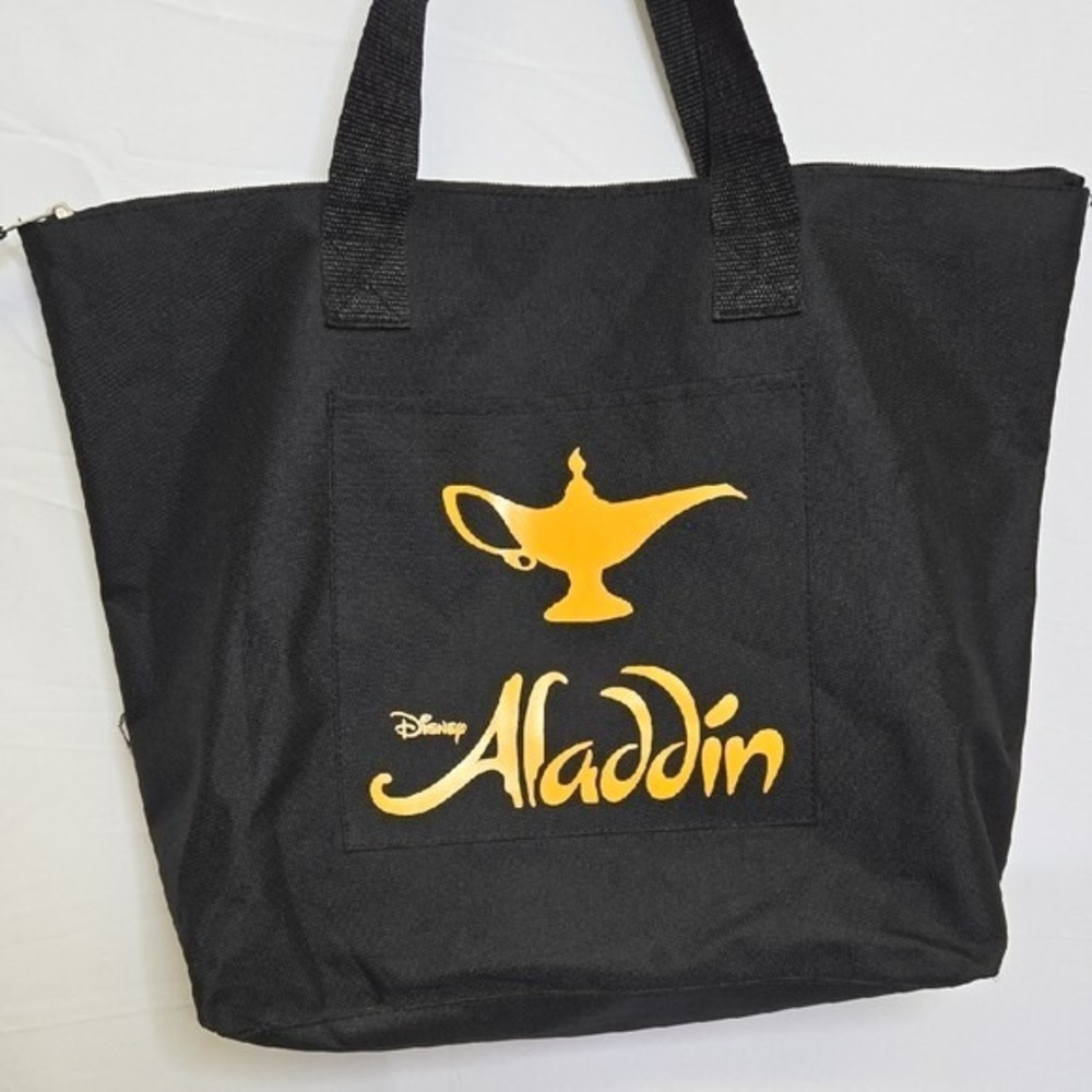 Disney Aladdin Broadway VIP Genie Lamp Tote‎ Bag, Black and Gold